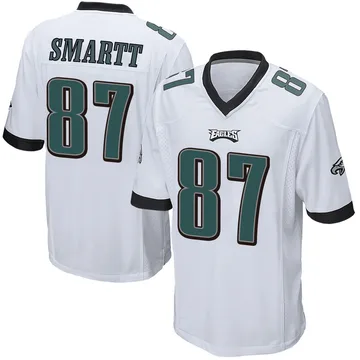 Youth Nike Philadelphia Eagles Stone Smartt White Jersey - Game
