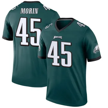 Youth Nike Philadelphia Eagles Taylor Morin Green Jersey - Legend