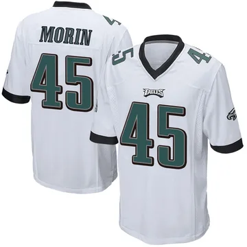 Youth Nike Philadelphia Eagles Taylor Morin White Jersey - Game
