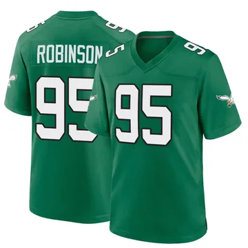 Youth Nike Philadelphia Eagles Ty Robinson Green Kelly Alternate Jersey - Game