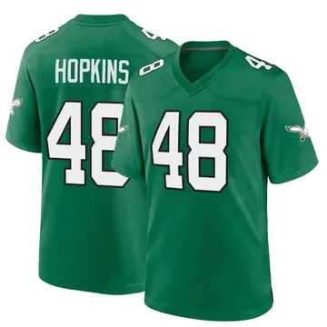 Youth Nike Philadelphia Eagles Wes Hopkins Green Kelly Alternate Jersey - Game