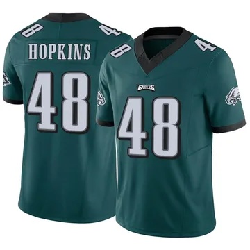 Youth Nike Philadelphia Eagles Wes Hopkins Green Vapor F.U.S.E. Jersey - Limited