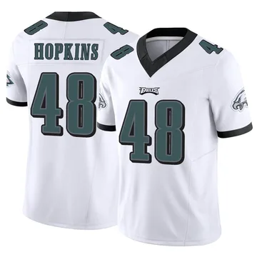 Youth Nike Philadelphia Eagles Wes Hopkins White Vapor F.U.S.E. Jersey - Limited