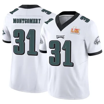 Youth Nike Philadelphia Eagles Wilbert Montgomery White Vapor F.U.S.E. Super Bowl LIX Jersey - Limited