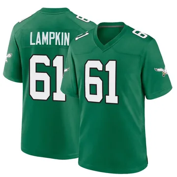 Youth Nike Philadelphia Eagles Willie Lampkin Green Kelly Alternate Jersey - Game