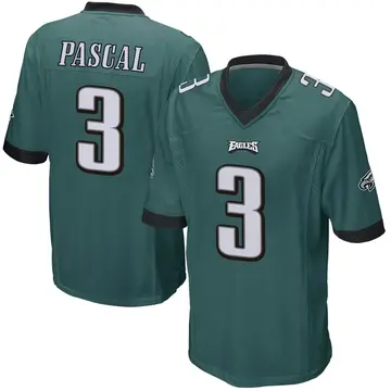 Youth Nike Philadelphia Eagles Zach Pascal Green Team Color Jersey - Game
