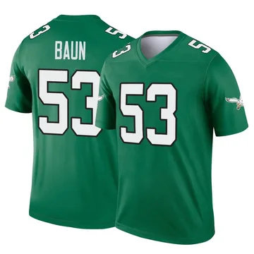 Youth Nike Philadelphia Eagles Zack Baun Green Kelly Alternate Jersey - Legend
